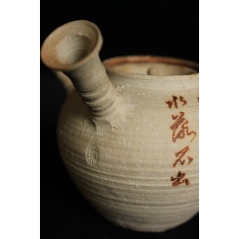 初代 三浦竹泉 赤壁図 茶瓶/茶銚　P092 