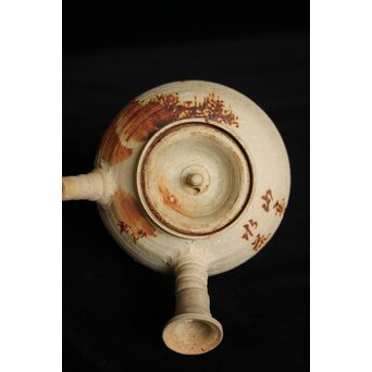 初代 三浦竹泉 赤壁図 茶瓶/茶銚　P092 