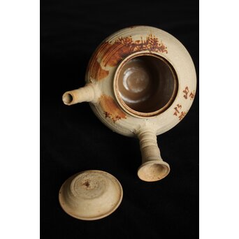 初代 三浦竹泉 赤壁図 茶瓶/茶銚　P092 