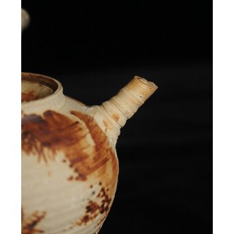 初代 三浦竹泉 赤壁図 茶瓶/茶銚　P092 