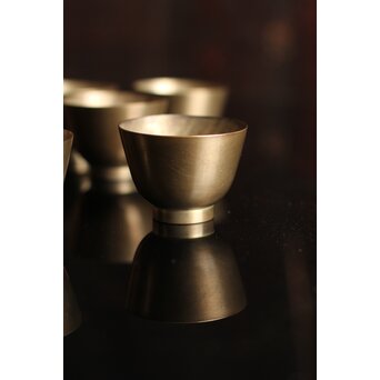 仏具 六器 砂張煎茶碗 5客　M084 