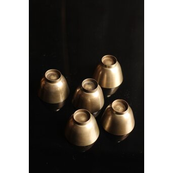 仏具 六器 砂張煎茶碗 5客　M084 