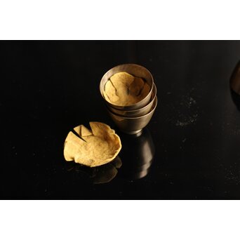 仏具 六器 砂張煎茶碗 5客　M084 