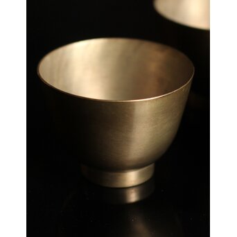 仏具 六器 砂張煎茶碗 5客　M084 