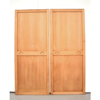 木爪型引手の細身帯戸 2枚1組　B941 