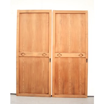 木爪型引手の細身帯戸 2枚1組　B941