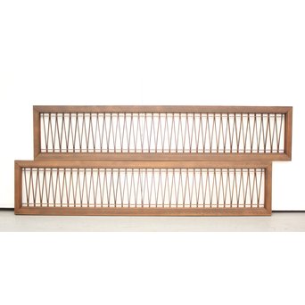 松葉組子欄間 2枚1組　R2388