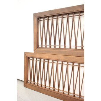 松葉組子欄間 2枚1組　R2388 