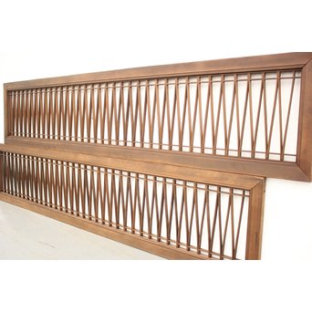 松葉組子欄間 2枚1組　R2388 