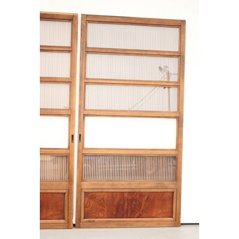 ガラス枠付 格子戸 2枚1組　L962 