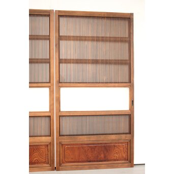 ガラス枠付 格子戸 2枚1組　L962 