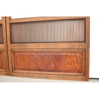 ガラス枠付 格子戸 2枚1組　L962 