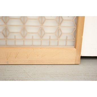 鶴松木彫 書院欄間5枚1組　R2391 