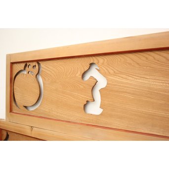 雪だるまの透かし欄間 2枚1組　R2394Y 