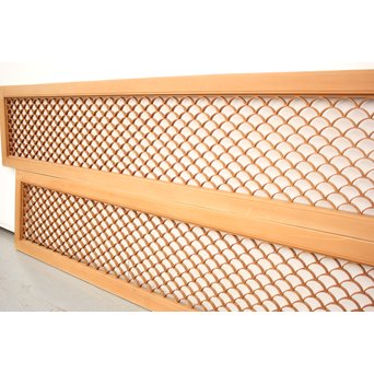 青海波の組子欄間 2枚1組　R2395 