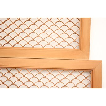 青海波の組子欄間 2枚1組　R2395 