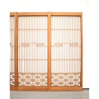 流水組子書院 4枚1組　R2399 