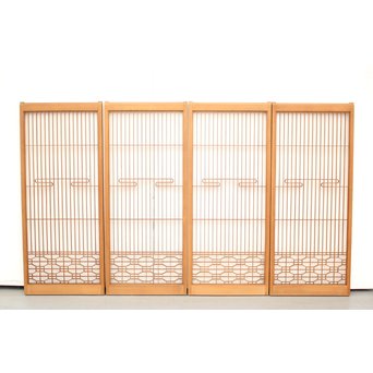 流水組子書院 4枚1組　R2399