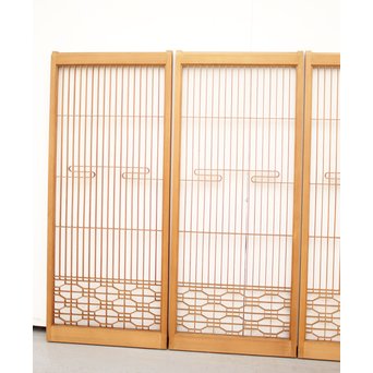 流水組子書院 4枚1組　R2399 