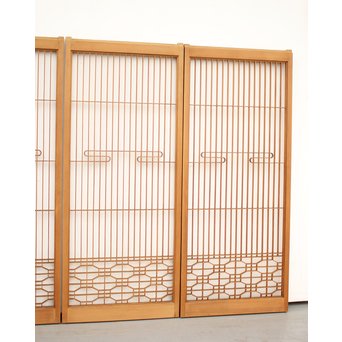 流水組子書院 4枚1組　R2399 