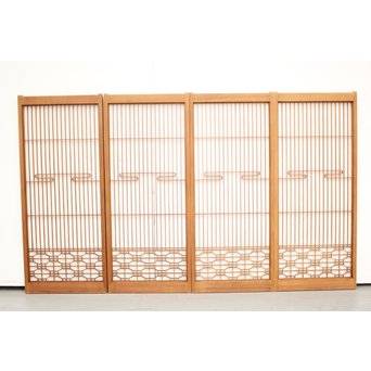 流水組子書院 4枚1組　R2399 