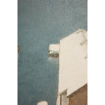 中山爾郎/じろう 油彩 【海霧】Z065 