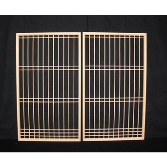 デッドストック 白木建具部材 組子書院 在庫36枚　R2406