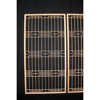 デッドストック 白木建具部材 組子書院　R2407 