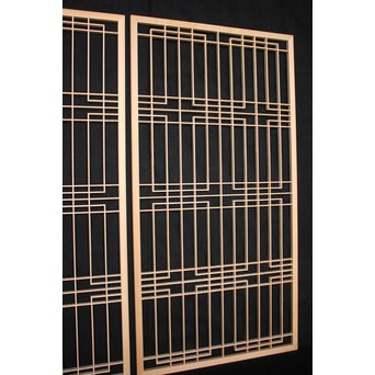 デッドストック 白木建具部材 組子書院　R2407 