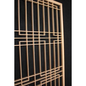 デッドストック 白木建具部材 組子書院　R2407 