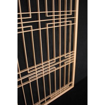 デッドストック 白木建具部材 組子書院　R2407 