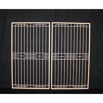 デッドストック 白木建具部材 組子書院 在庫12枚　R2408