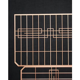 デッドストック 建具部材 角切デザイン雷門組子 R2412 