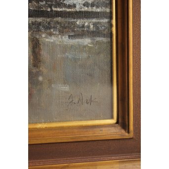 中山爾郎/じろう 油彩 20号【運河線揃】Z067 