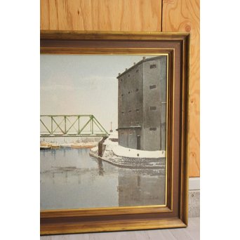 中山爾郎/じろう 油彩 20号【運河線揃】Z067 