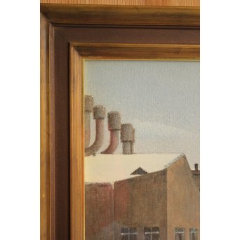 中山爾郎/じろう 油彩 20号【運河線揃】Z067 