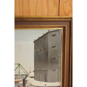 中山爾郎/じろう 油彩 20号【運河線揃】Z067 