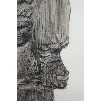 中山爾郎/じろう 水彩 【円空仏】Z069 