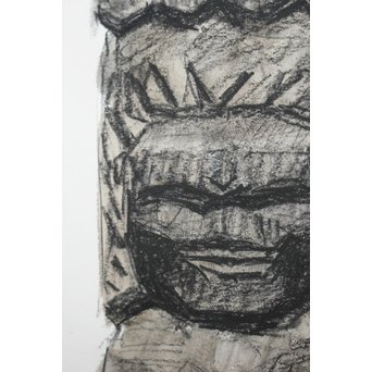 中山爾郎/じろう 水彩 【円空仏】Z069 