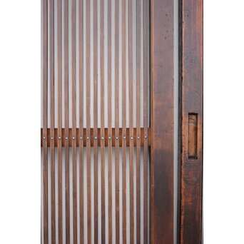 民藝 万本格子戸 2枚1組　L965 