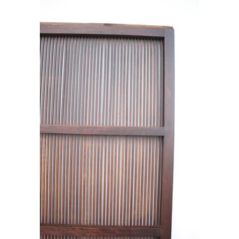 民藝 万本格子戸 2枚1組　L965 