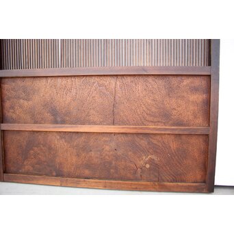 民藝 万本格子戸 2枚1組　L965 