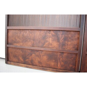 民藝 万本格子戸 2枚1組　L965 