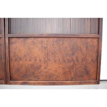 民藝 万本格子戸 2枚1組　L965 