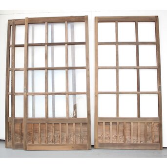 ハイサイズ クリアガラス戸 4枚1組　D176