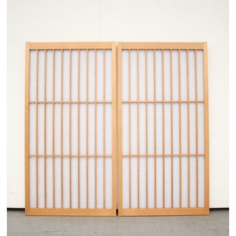 両面仕様 障子風アクリル建具 2枚1組　R2432 A面