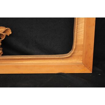 大島五雲 井波彫刻大作 葡萄と栗鼠 2枚1組　X091Y 