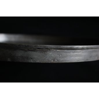 古銅 円式煎茶盆　M089 