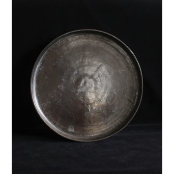 古銅 円式煎茶盆　M089