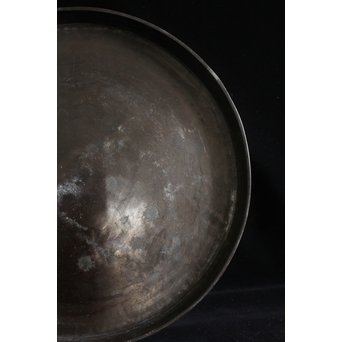 古銅 円式煎茶盆　M089 